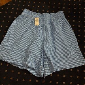 Aerie Blue Gingham Women's Shorts